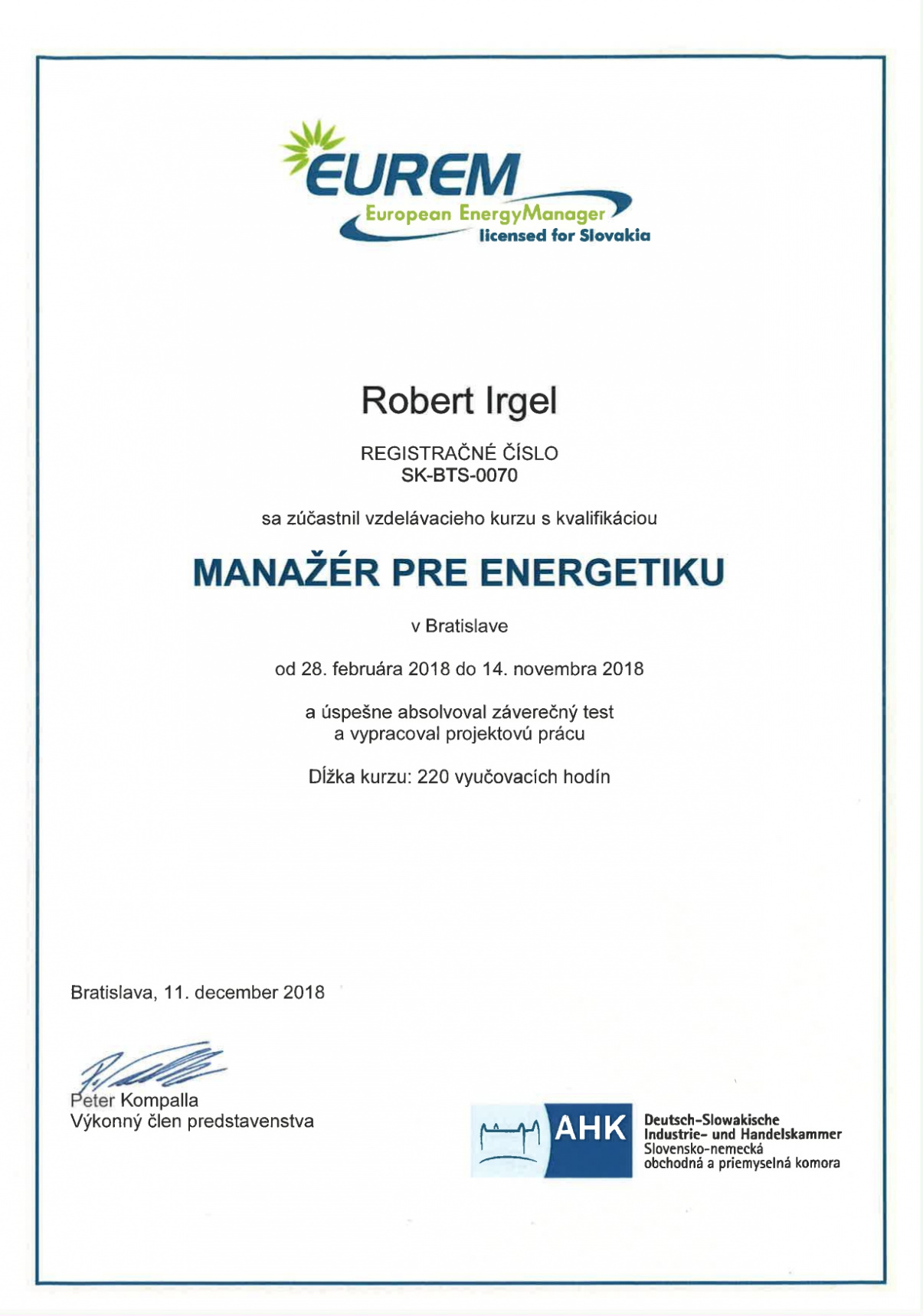 Certifikáty / Certifikáty - foto Certifikáty / Certifikáty - foto